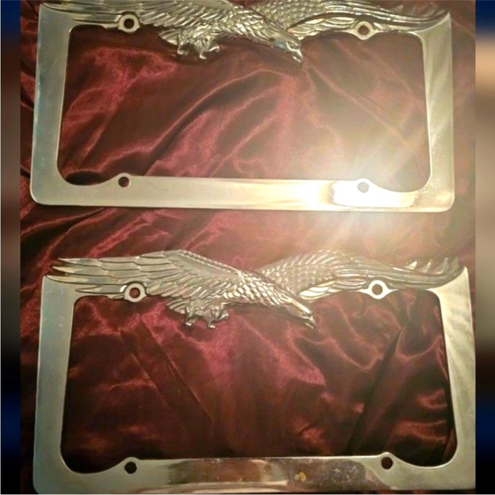 Silver Eagle License Plate Frames - image 1
